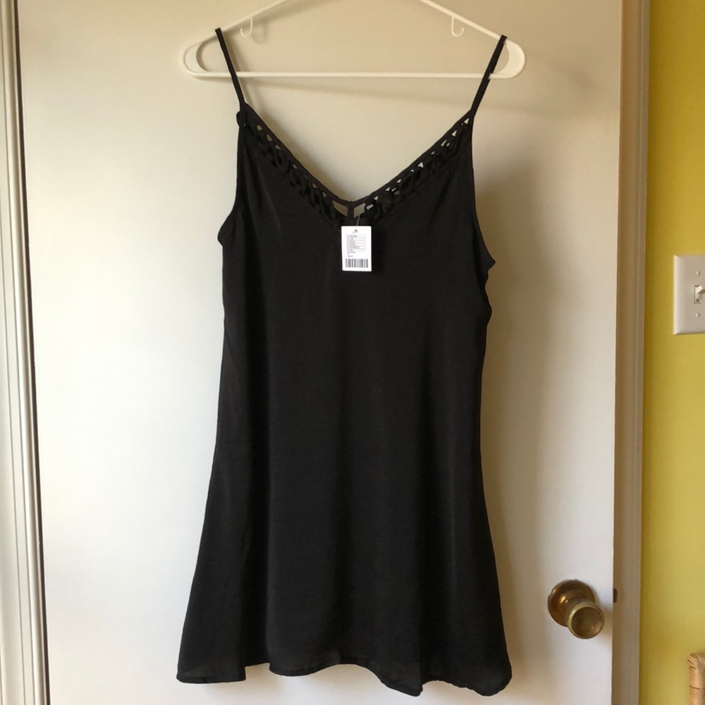 Urban Outfitters black slip dress